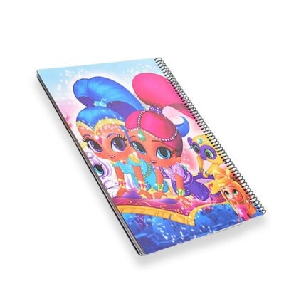 كشكول سلك كبير غلاف بلاستيك