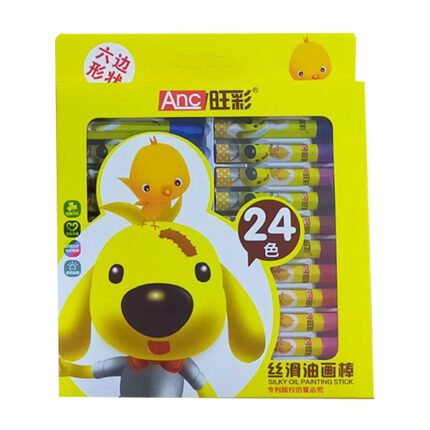 الوان شمع 24 لون لوكس صفراء