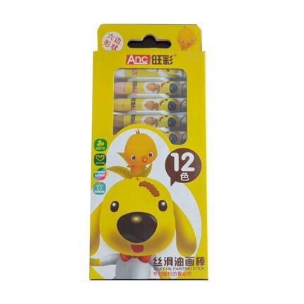 الوان شمع 12 لون لوكس صفراء