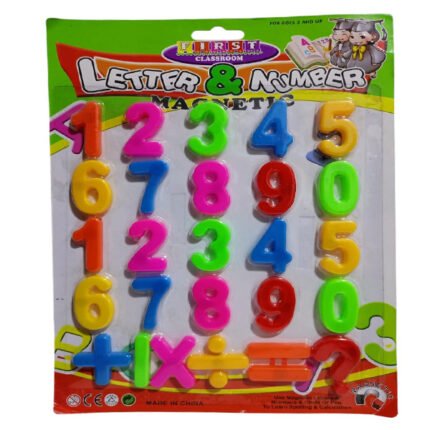 كارت ارقام انجليزي مغناطيس