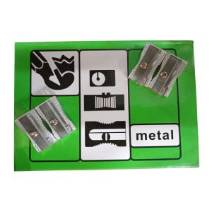 براية معدن علبة خضراء