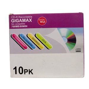 سي دي 10قطعة جيجا ماكس 700 ميجا