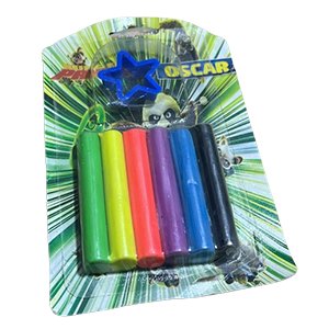 صلصال 6 لون طويل + لعبة