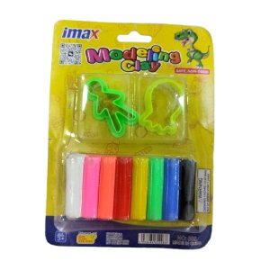 صلصال 8 لون قصير + لعبة