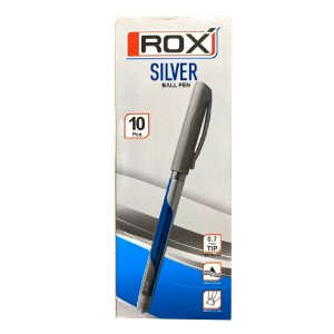 قلم جاف روكس سيلفر ازرق