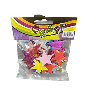 كيس فوم اشكال نجوم دسته ١٢