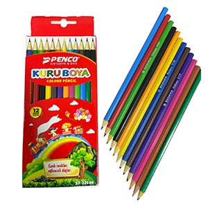 دستة 12 علبة الوان خشب ١٢ لون طويل بدايه Penco دسته