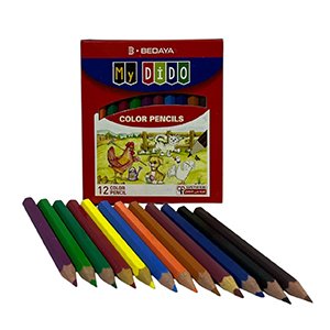 الوان خشب 12 لون قصير ماي ديدو دستة