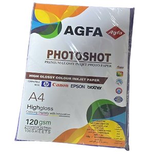 اجفا 120 جرام 100شيت وجه واحد